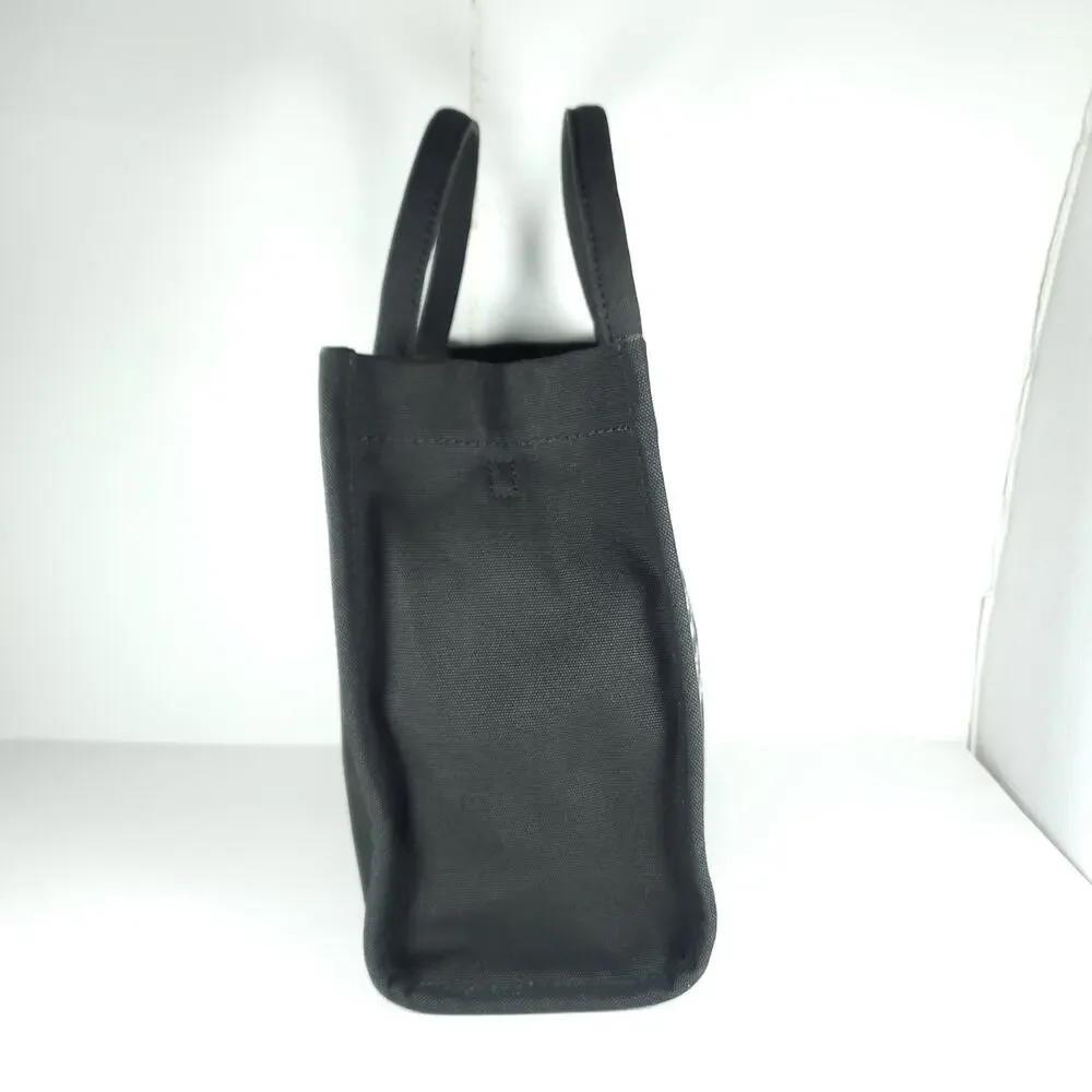 MARC JACOBS Standard Supply Black Canvas Large Tote Bag Handbag